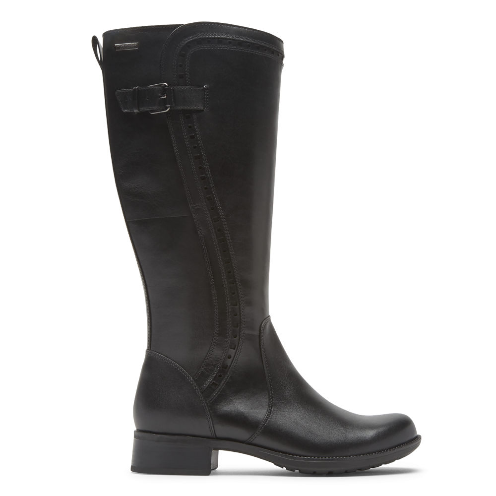 Botas Rockport Mujer Mexico - Copley Waterproof Tall Negros - GAUEQ9623